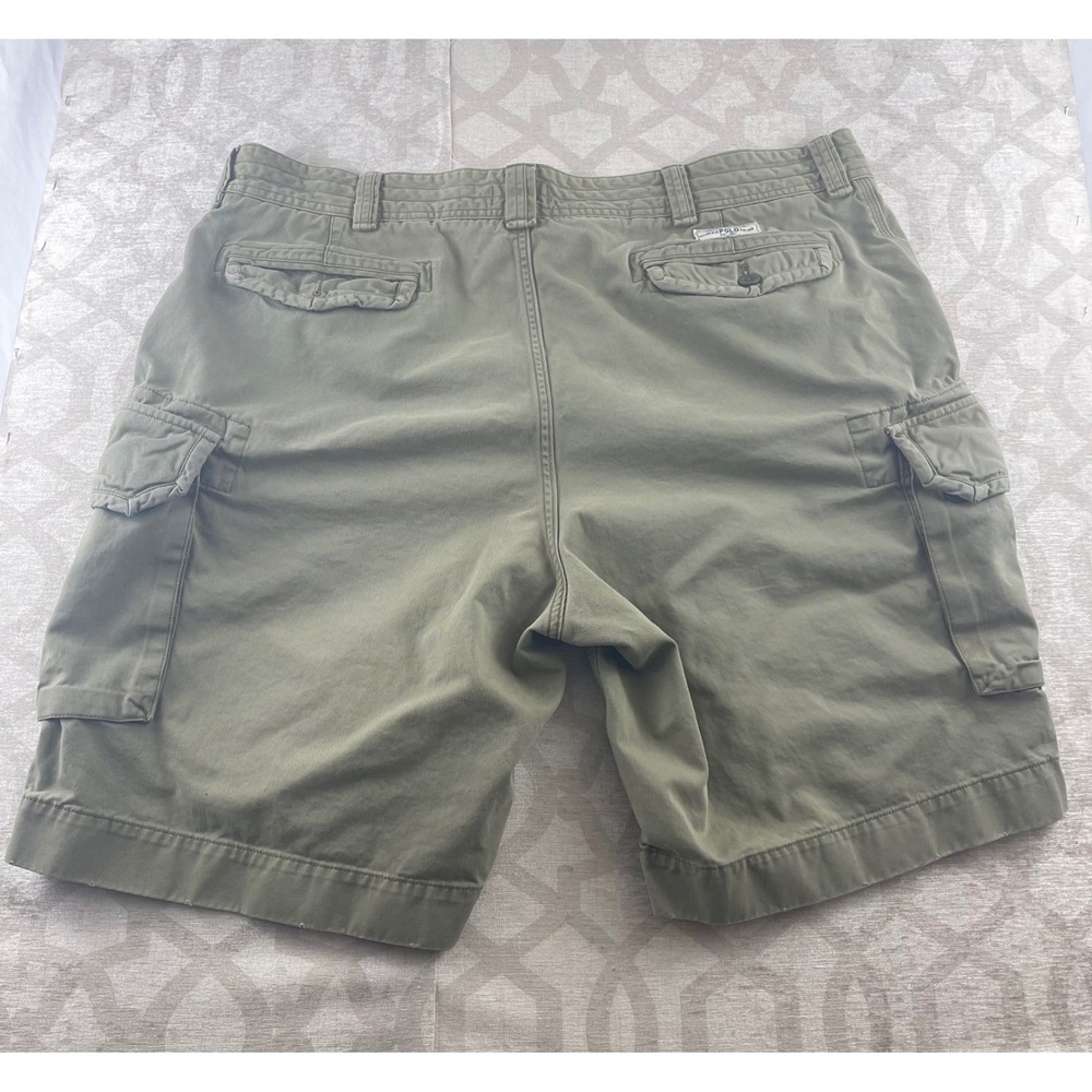 Polo Ralph Lauren Men's Cargo Shorts Olive Green Tall 44L Classic Fit - Picture 2 of 10
